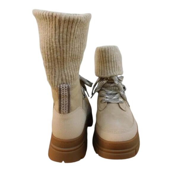 UGG ASHTON HIKER LACE UP MUSTARD SEED Lug Sole SUEDE WOMEN'S BOOTS SIZE 10 - Picture 5 of 12